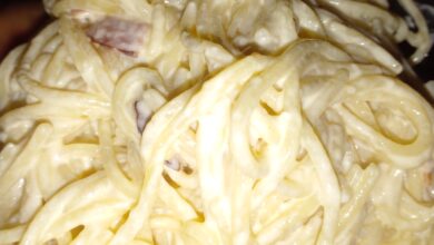 Photo of Паста карбонара: итальянское блюдо с беконом и сливками