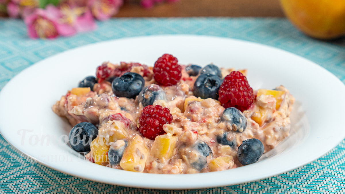 Фото 5 — Полезный завтрак: овсянка с фруктами